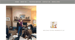 Desktop Screenshot of dogtrainingbycat.com