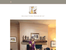 Tablet Screenshot of dogtrainingbycat.com